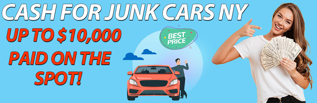 Image showing cash junk cars ny header with logo
